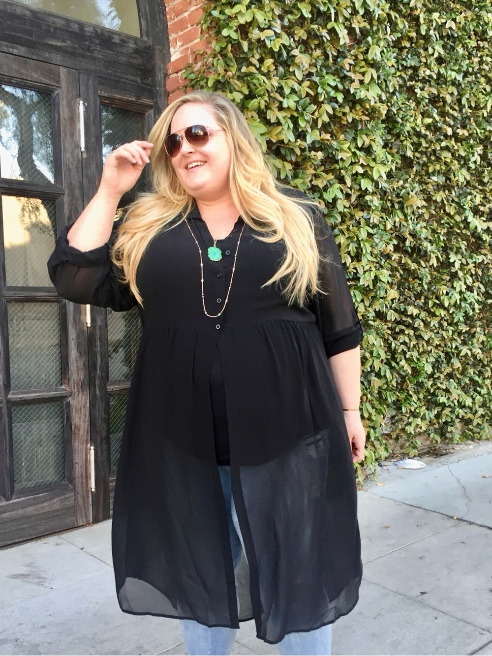 TORRID SHEER SHIRTDRESS